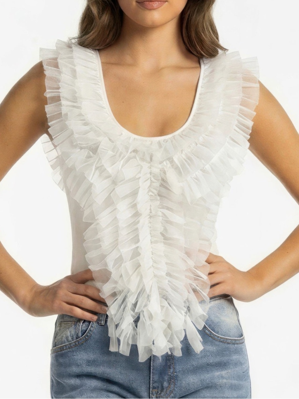 Fairytale Ruffle Cascade Tank